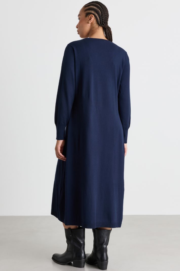 Abito in maglia - BLU - Intrend - 4