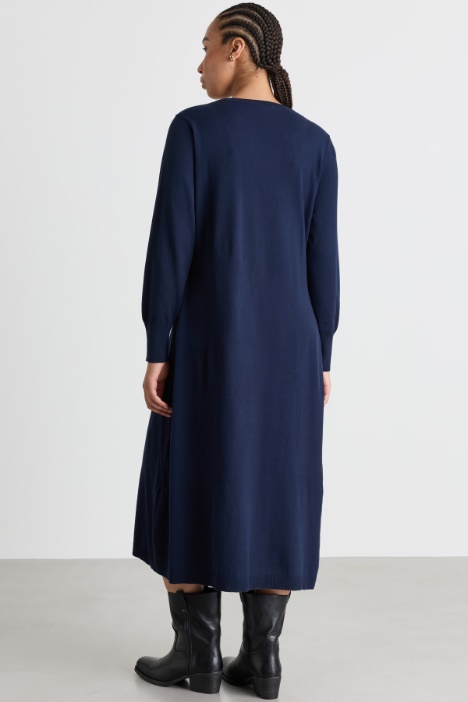 Abito in maglia di viscosa