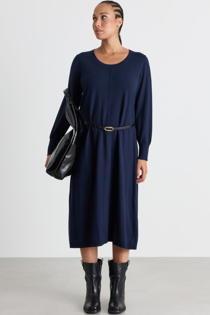 Abito in maglia - BLU - Intrend
