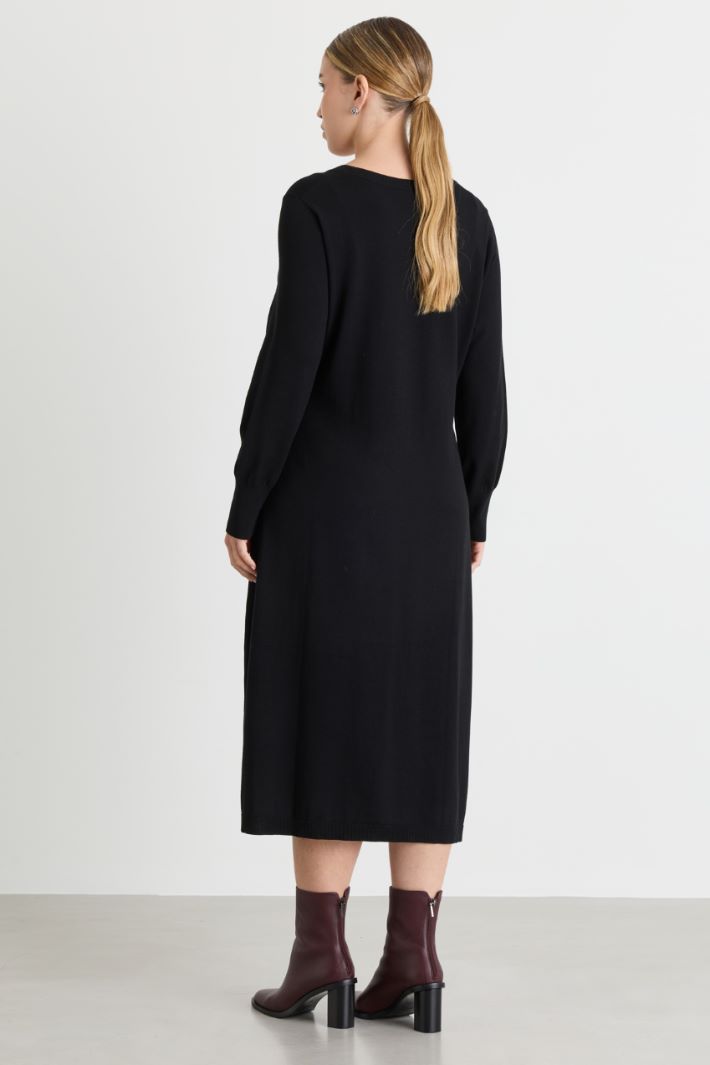 Abito in maglia - NERO - Intrend - 4