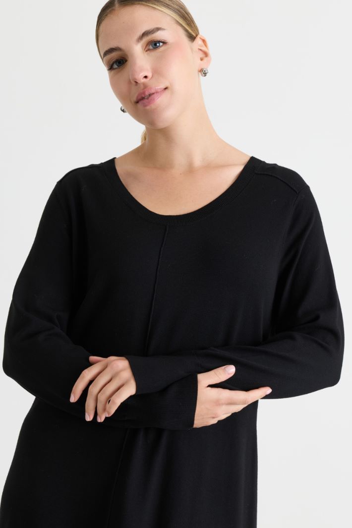 Abito in maglia - NERO - Intrend - 3