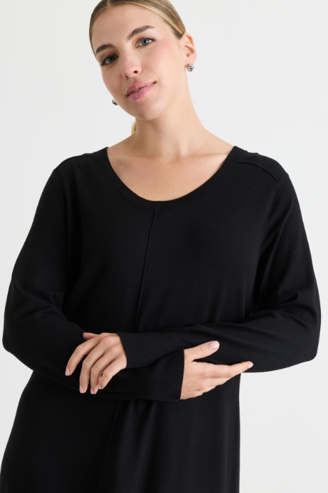 Abito in maglia di viscosa
