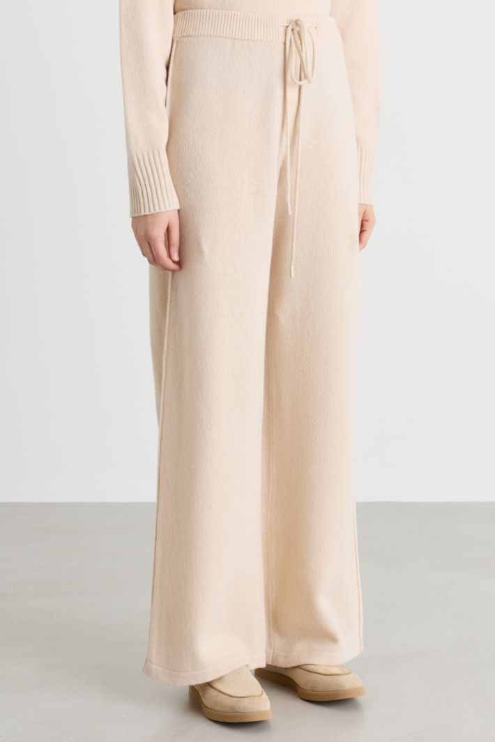 Pantalone in maglia - AVORIO - Intrend - 2
