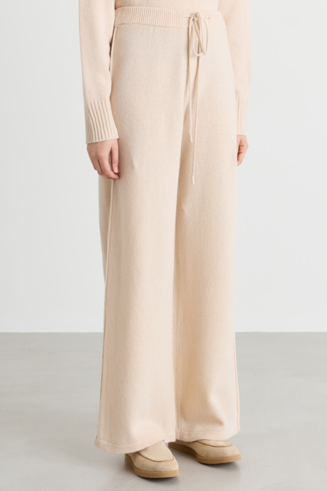 Pantalone in maglia di pura lana