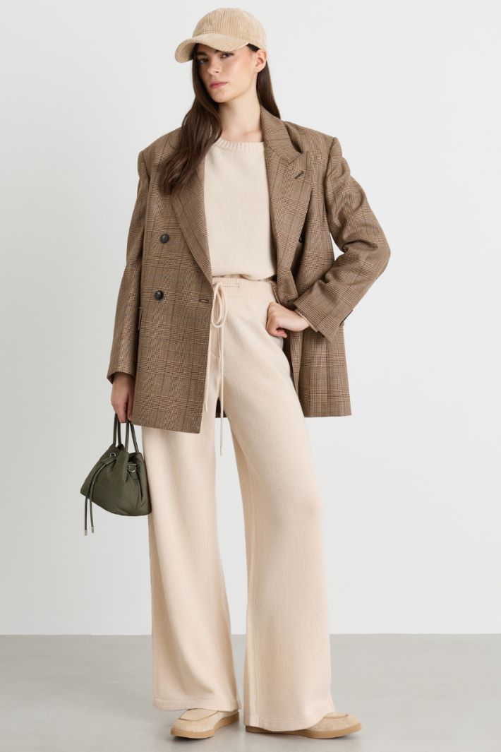 Pantalone in maglia - AVORIO - Intrend