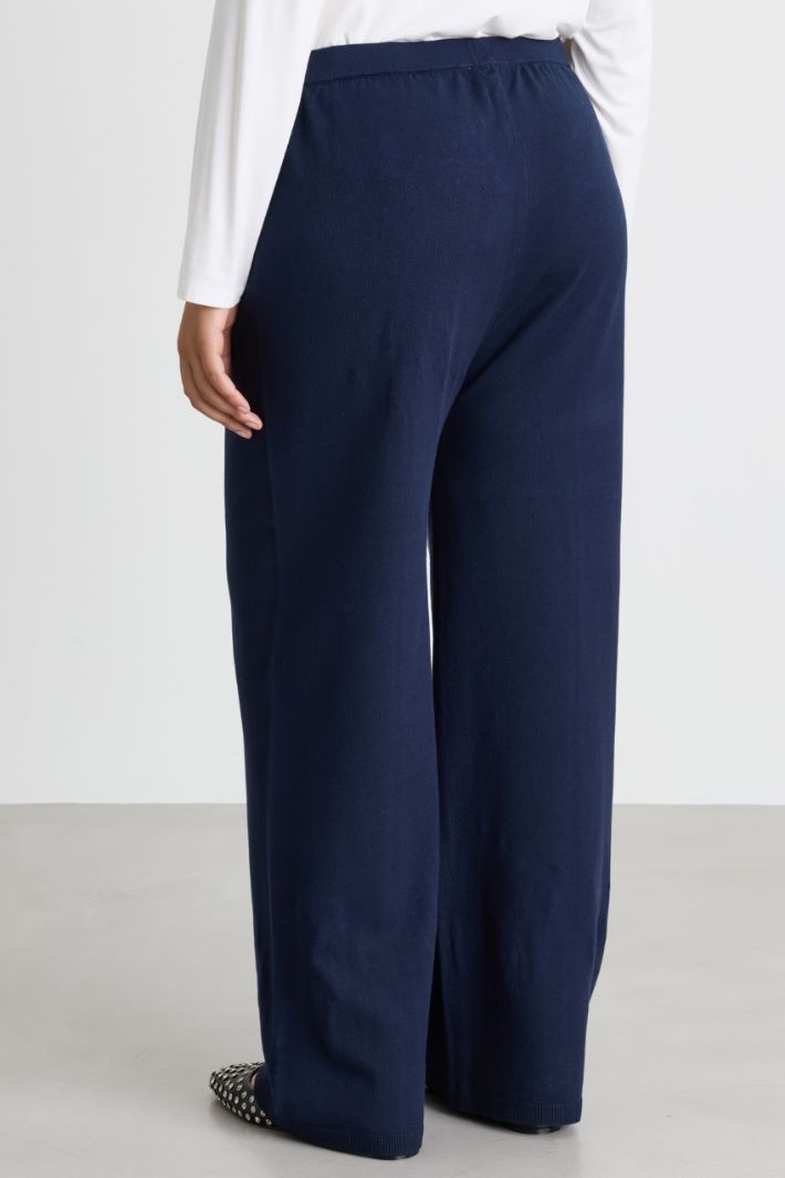 Pantalone in maglia - BLU - Intrend - 4