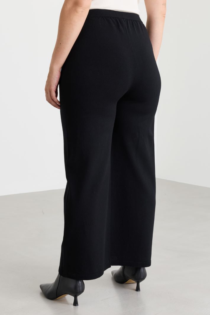Pantalone in maglia - NERO - Intrend - 4