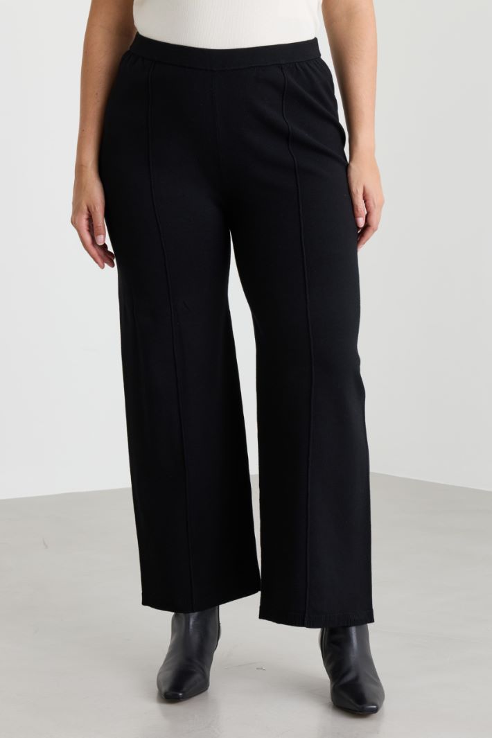 Pantalone in maglia - NERO - Intrend - 2