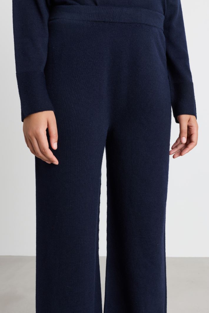 Pantalone in maglia - BLU - Intrend - 3