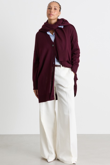 Oversize-Cardigan in A-Linie - Intrend