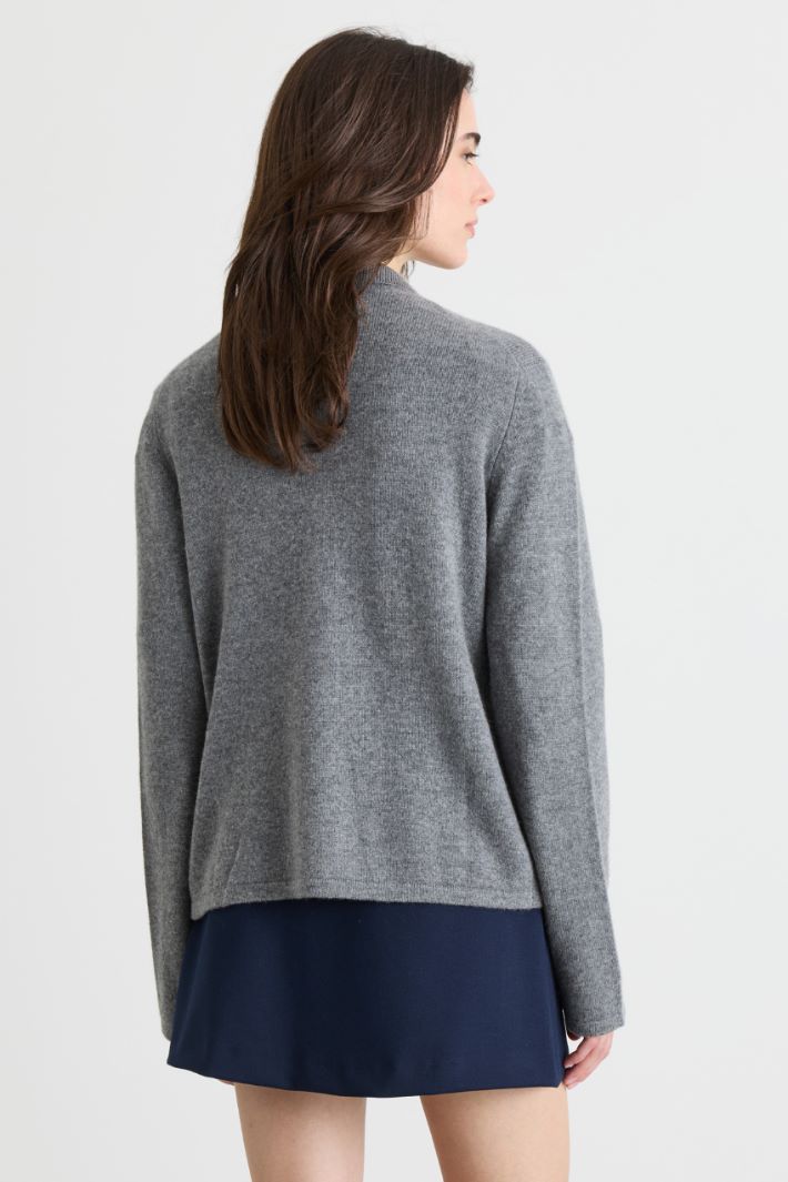 Cardigan à col chemise - GRIS - Intrend - 4