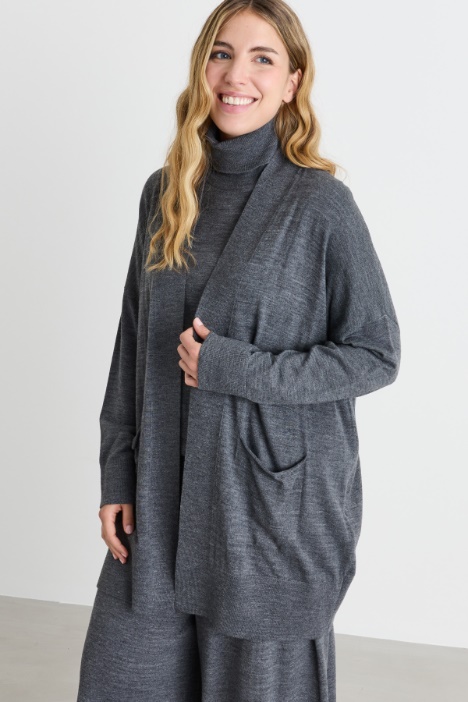 Oversized open-front cardigan - Intrend