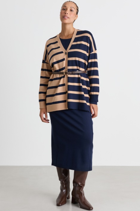 Intarsien-Cardigan - Intrend