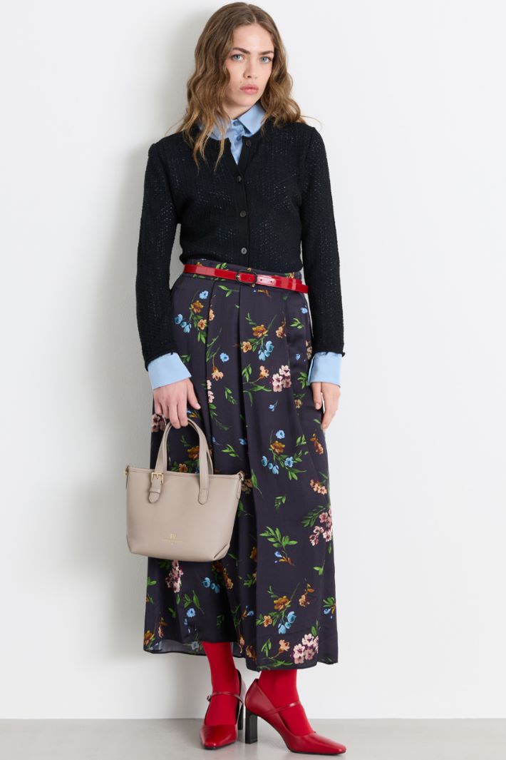 Cardigan en maille ajourée - NOIR - Intrend