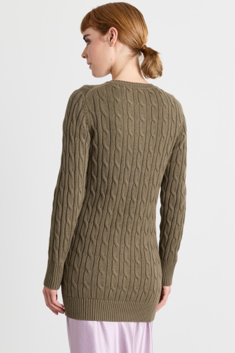 Cardigan a trecce