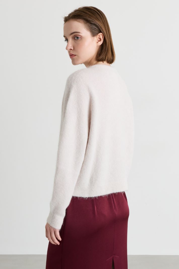 Cardigan senza cuciture - AVORIO - Intrend - 4