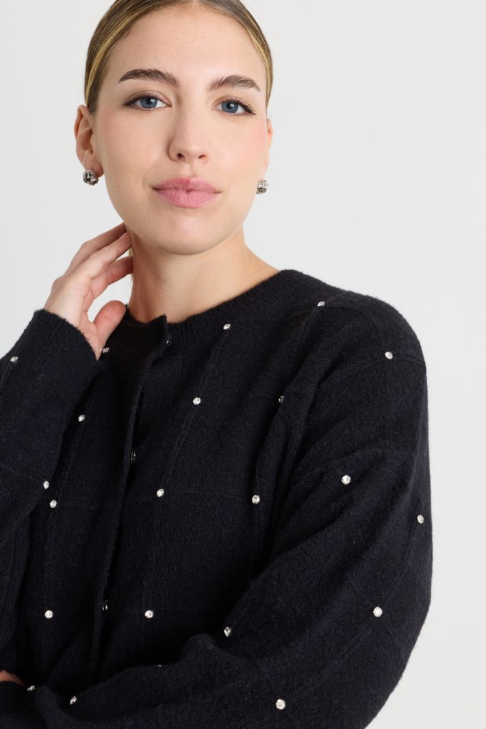 Cardigan à strass - NOIR - Intrend - 3