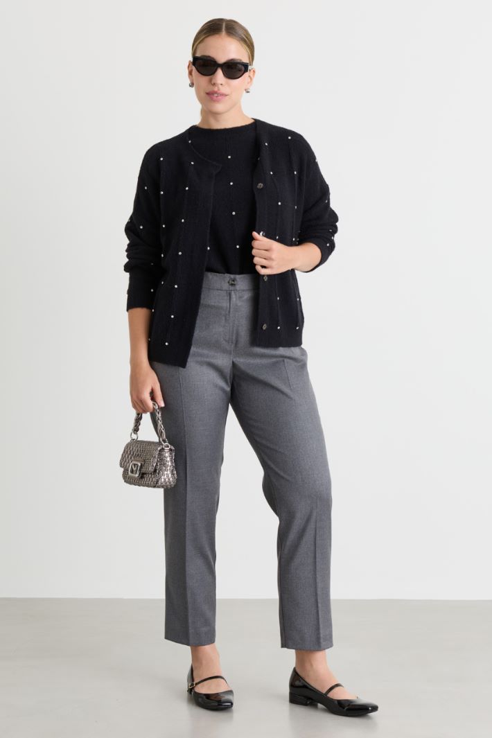 Cardigan à strass - NOIR - Intrend