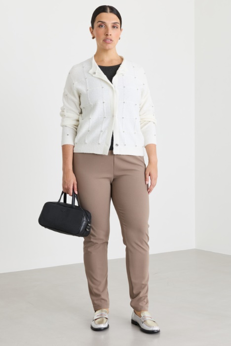 Cardigan mit Strassbesatz - Intrend