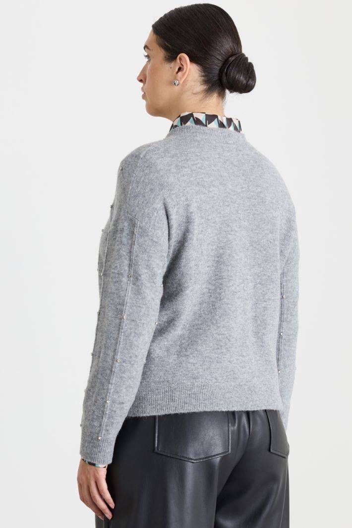 Cardigan à strass - GRIS - Intrend - 4