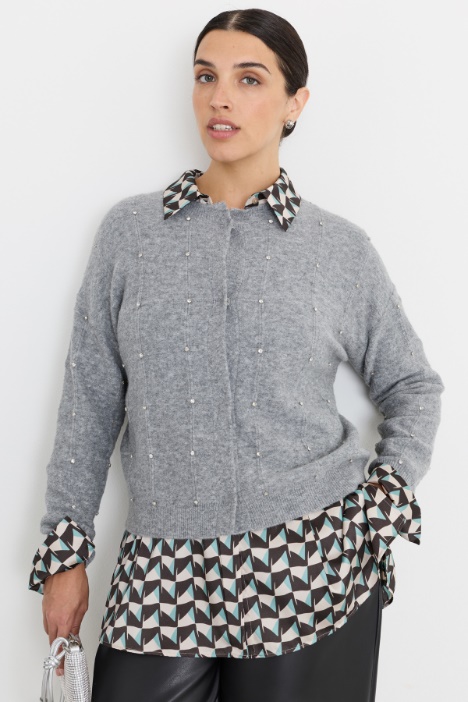 Cardigan à strass - Intrend