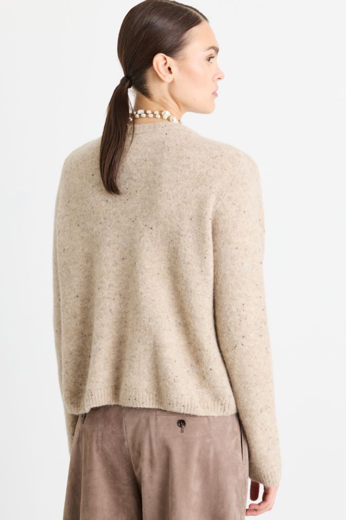 Cardigan con bottoni in metallo - BEIGE - Intrend - 4