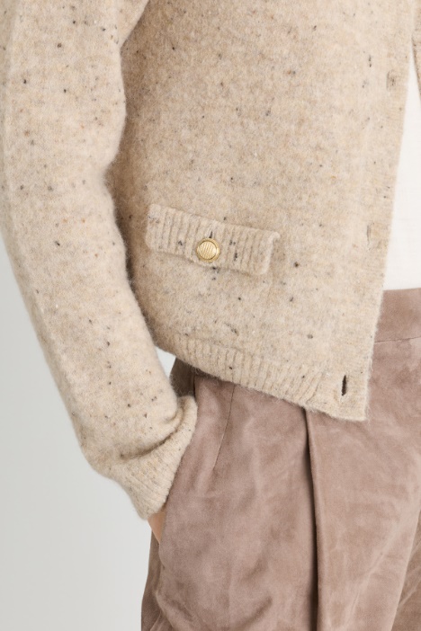 Cardigan con bottoni in metallo