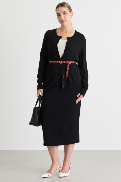 Cardigan mit Intarsien - Intrend