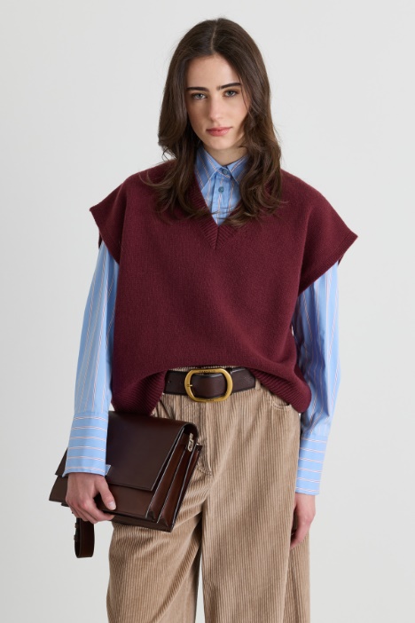 Gilet oversize à col en V - Intrend