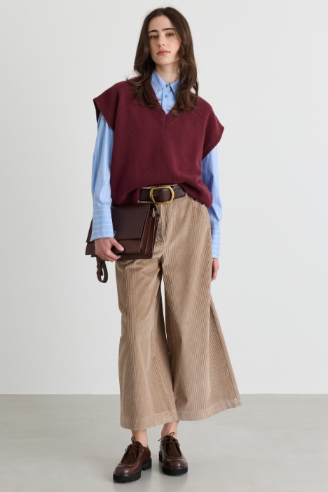 Oversize-Weste mit V-Ausschnitt - Intrend
