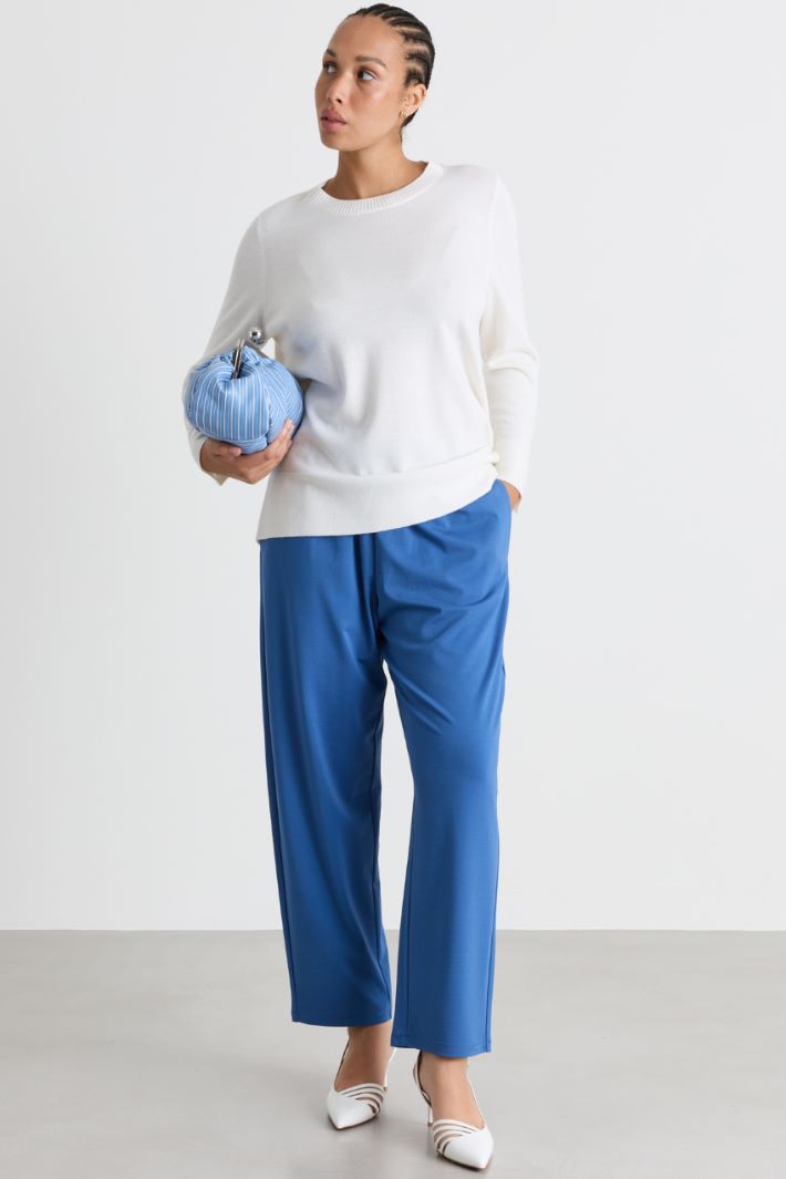 Boxy jumper - WHITE - Intrend