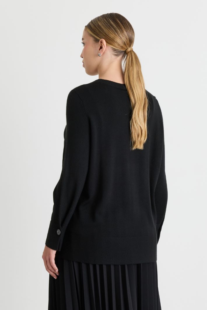 Maglia boxy - NERO - Intrend - 4