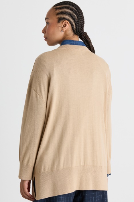 Maglia oversize in pura lana