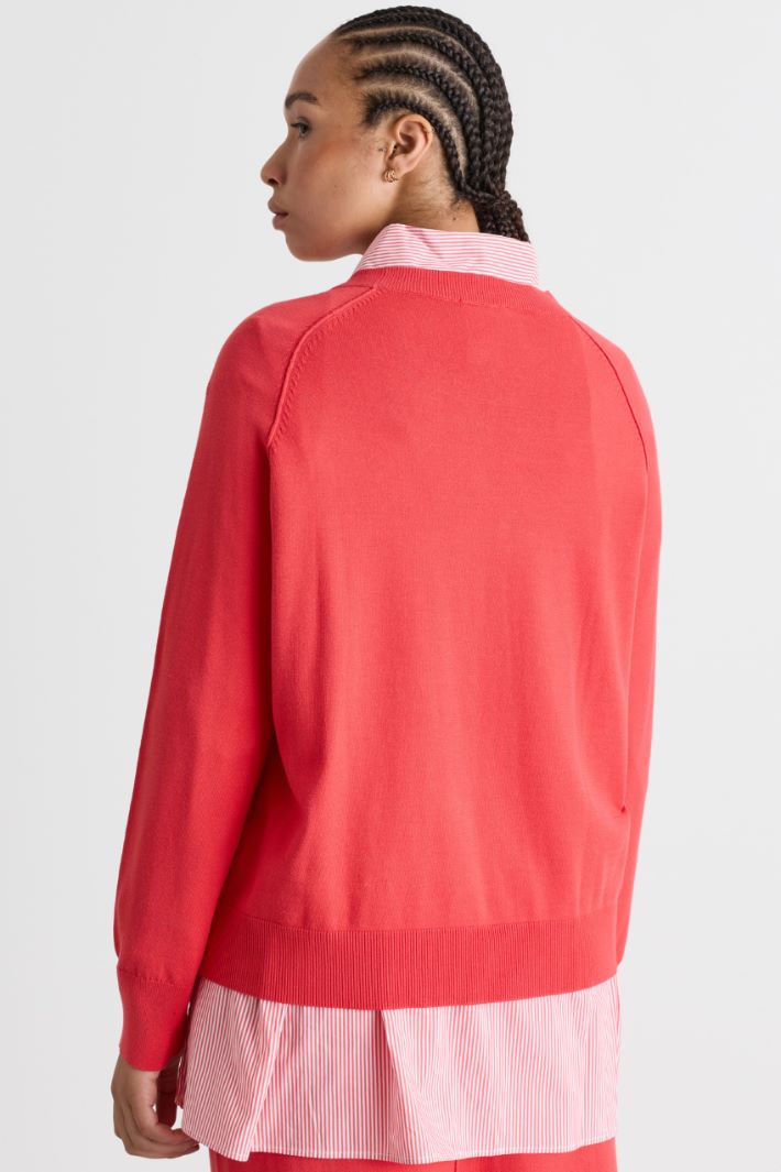 Maglia boxy - ROSSO - Intrend - 4