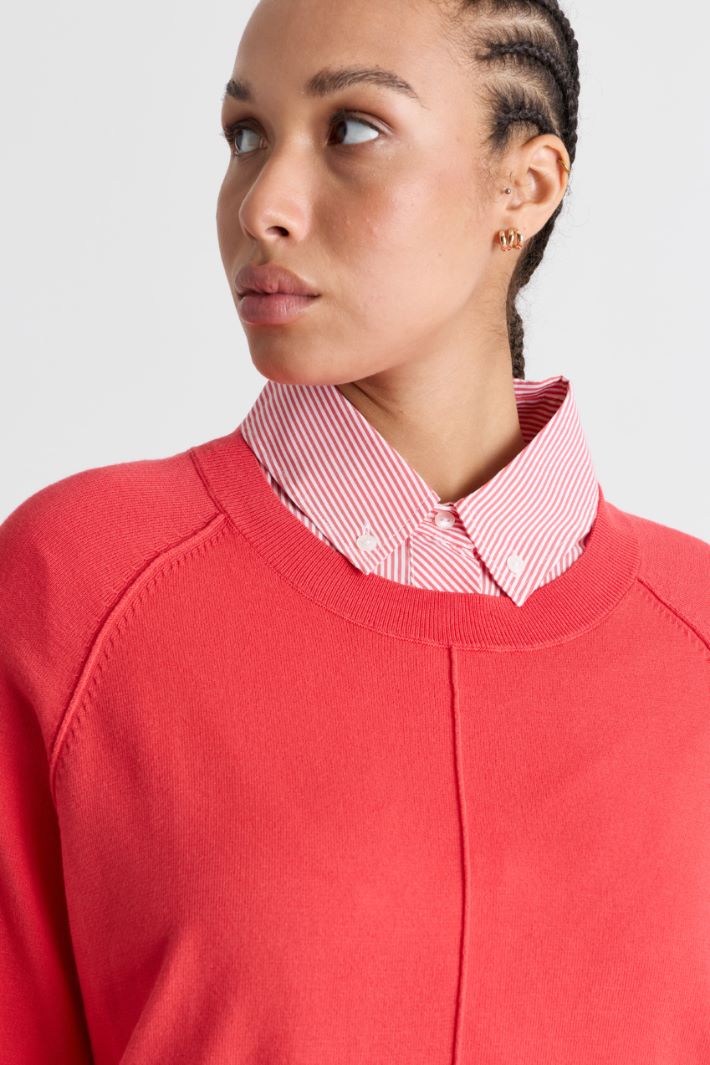 Maglia boxy - ROSSO - Intrend - 3