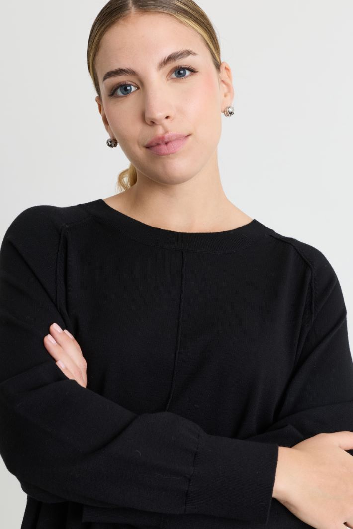 Maglia boxy - NERO - Intrend - 3