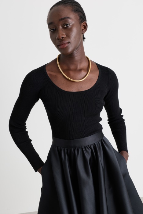 Wide-neck jumper - Intrend