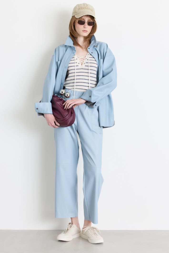 Marinière à lacets - BLANC BLUE - Intrend