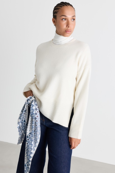 Boxy jumper with slits - Intrend