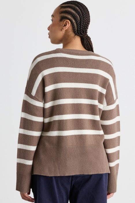 Maglia boxy in pura lana