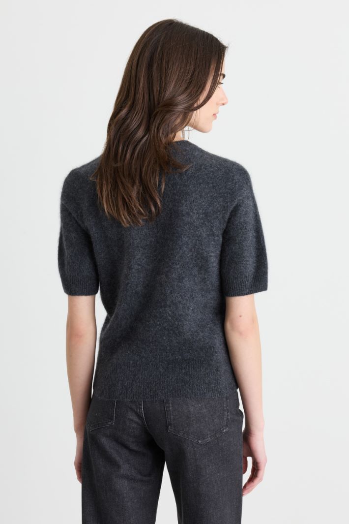 Furry-effect jumper - GREY - Intrend - 4