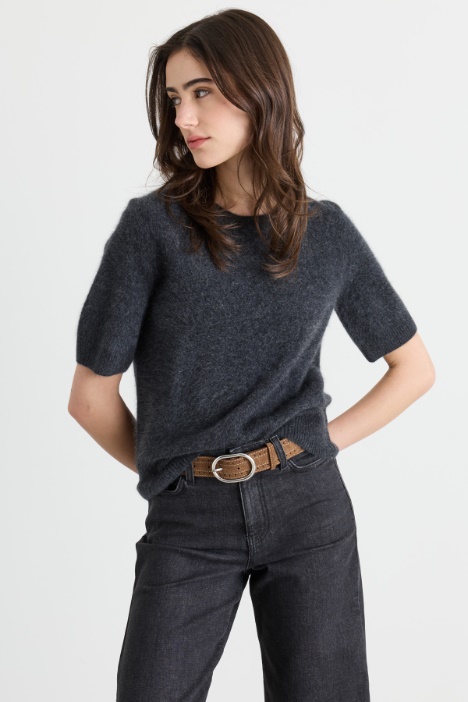 Furry-effect jumper - Intrend