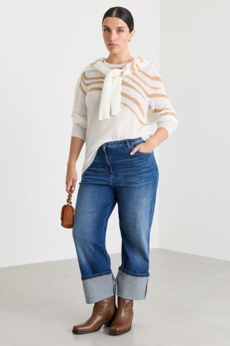 Maglia con intarsio