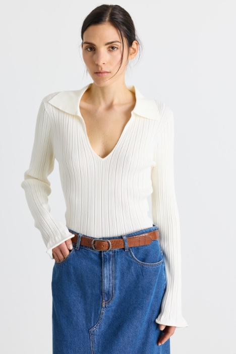 Polo-Collar Jumper - Intrend