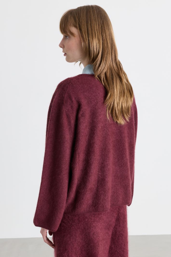 Maglia con scollo tondo - BORDEAUX - Intrend - 4