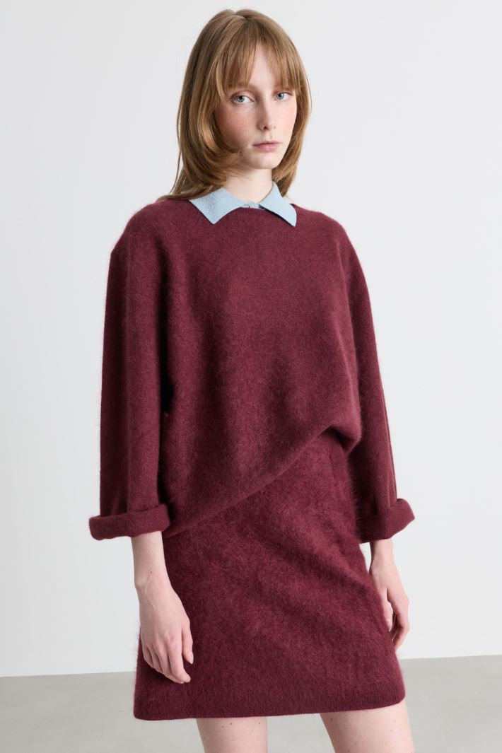 Maglia con scollo tondo - BORDEAUX - Intrend - 2