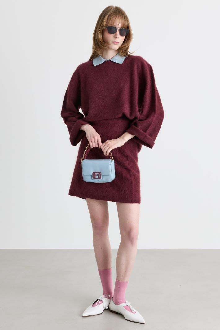 Maglia con scollo tondo - BORDEAUX - Intrend