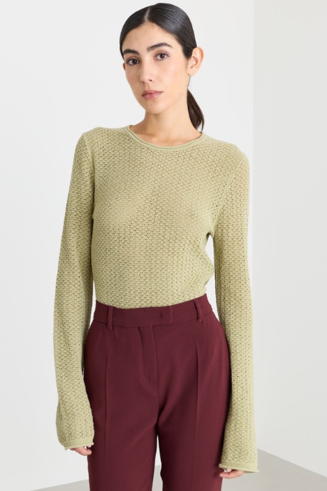 Pull à maille ajourée - Intrend