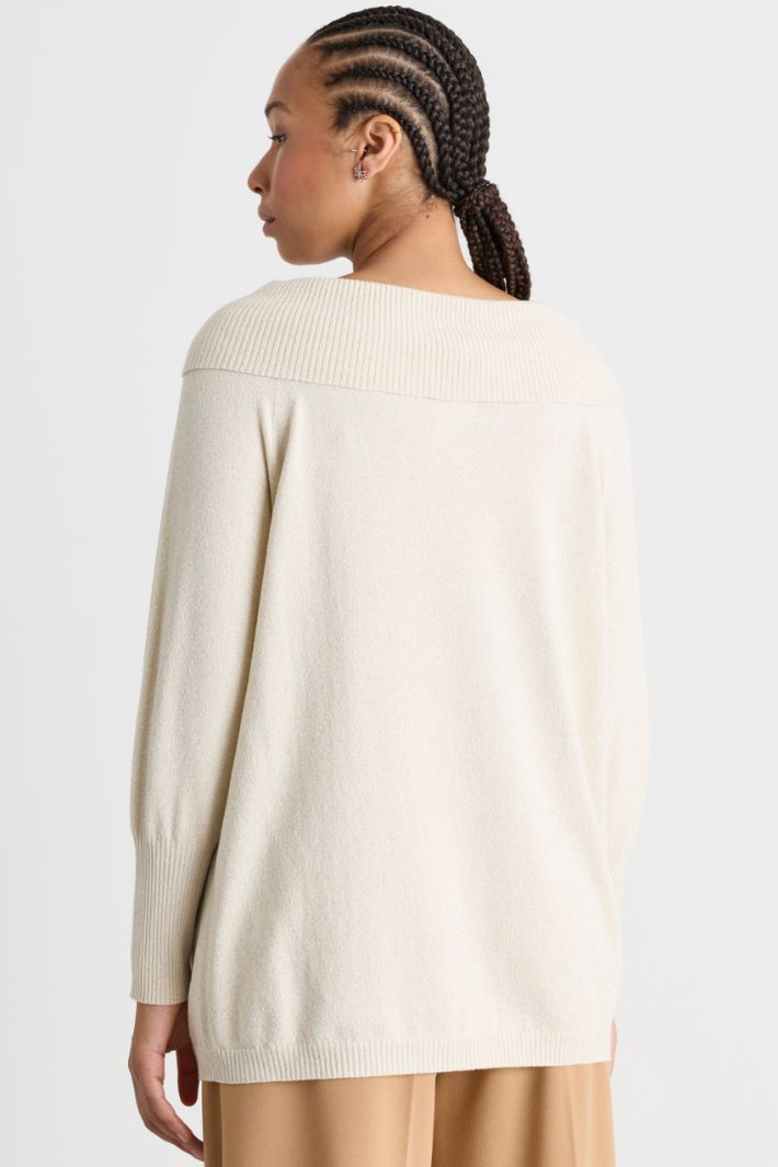 Off-the-shoulder top - WHITE - Intrend - 4