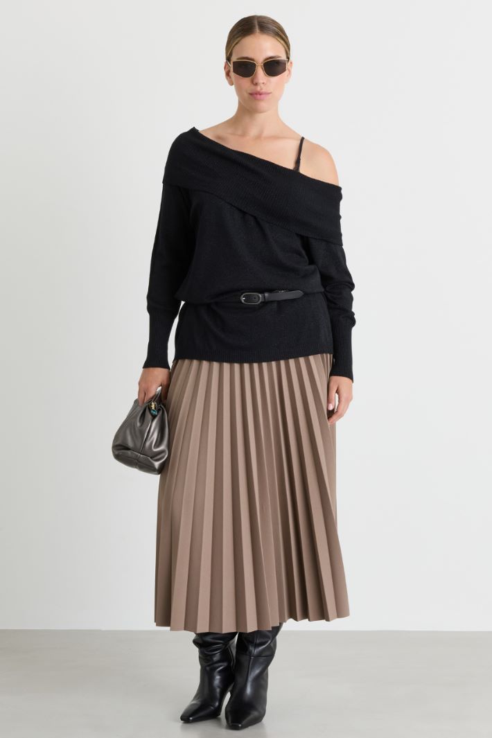 Off-the-shoulder top - BLACK - Intrend